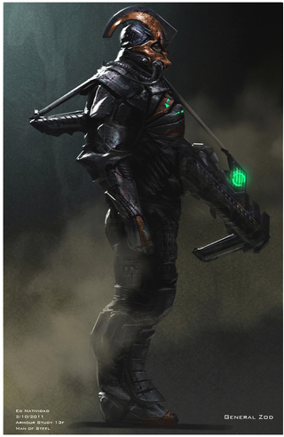 Illustration for article titled Man of Steel concept art puts Zod in more alien armor